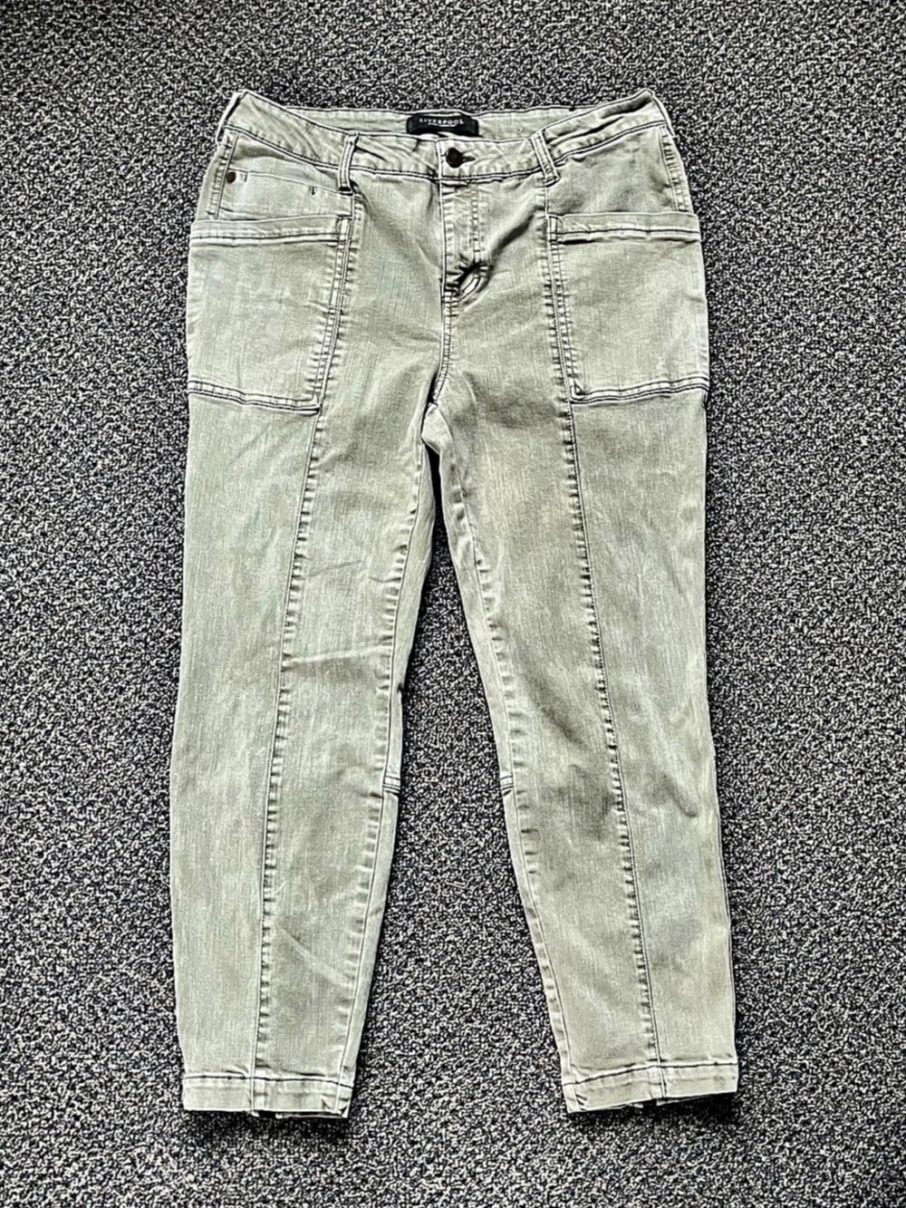Liverpool Green Skinny Jeans Waist 14
